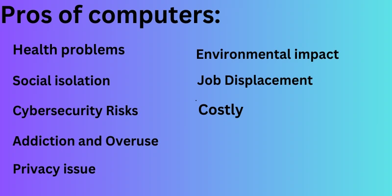 Disadvantages of Computer 1